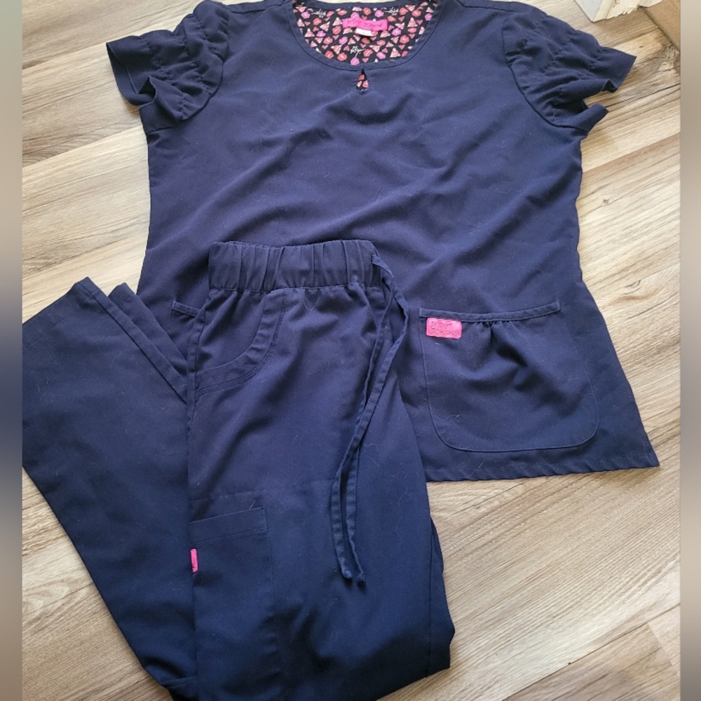 Betsey Johnson scrub set